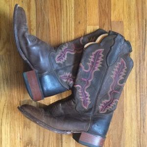 Justin leather western boots